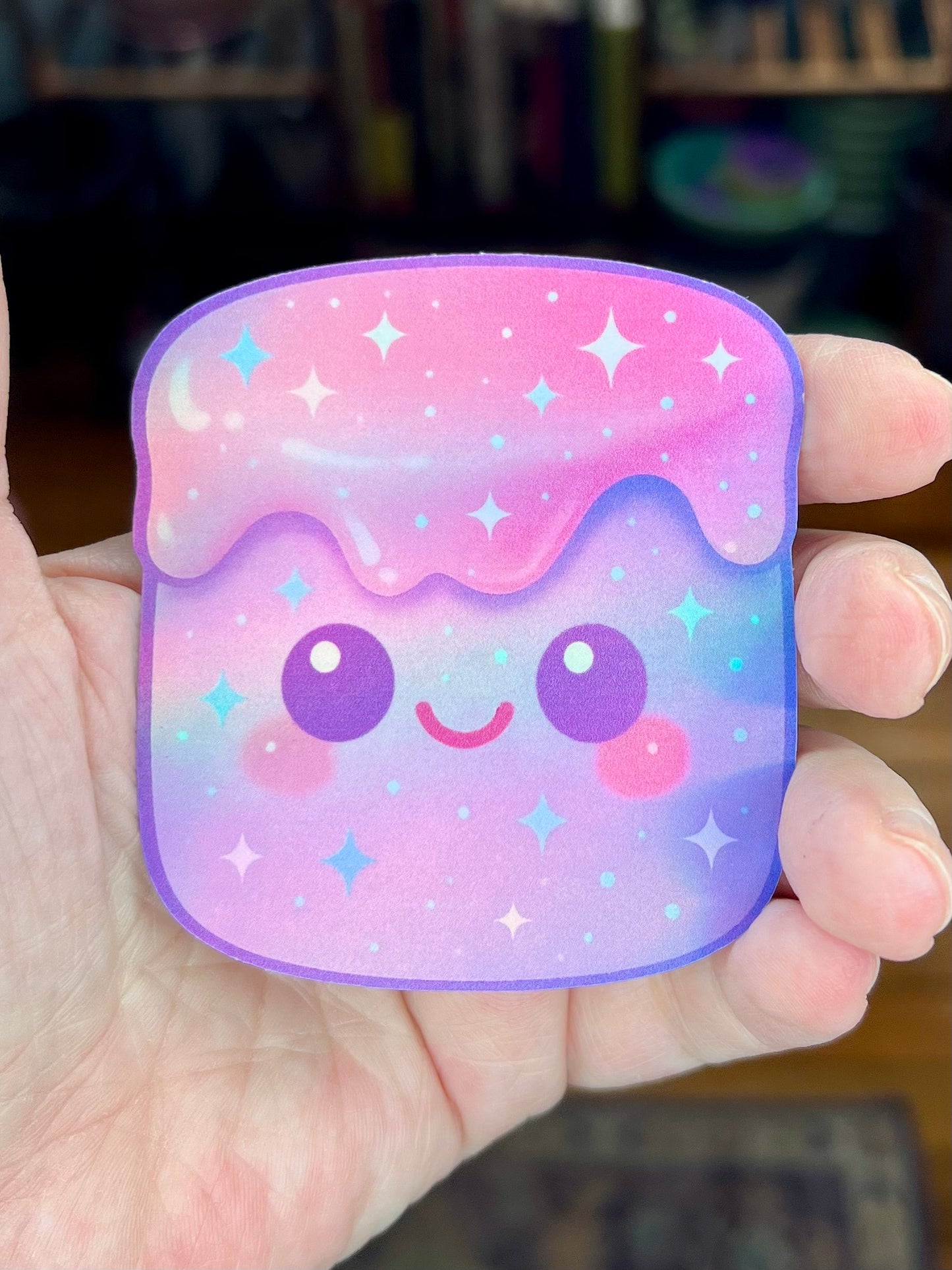 Pastel Sparkling Marshmallow Holographic Vinyl Sticker