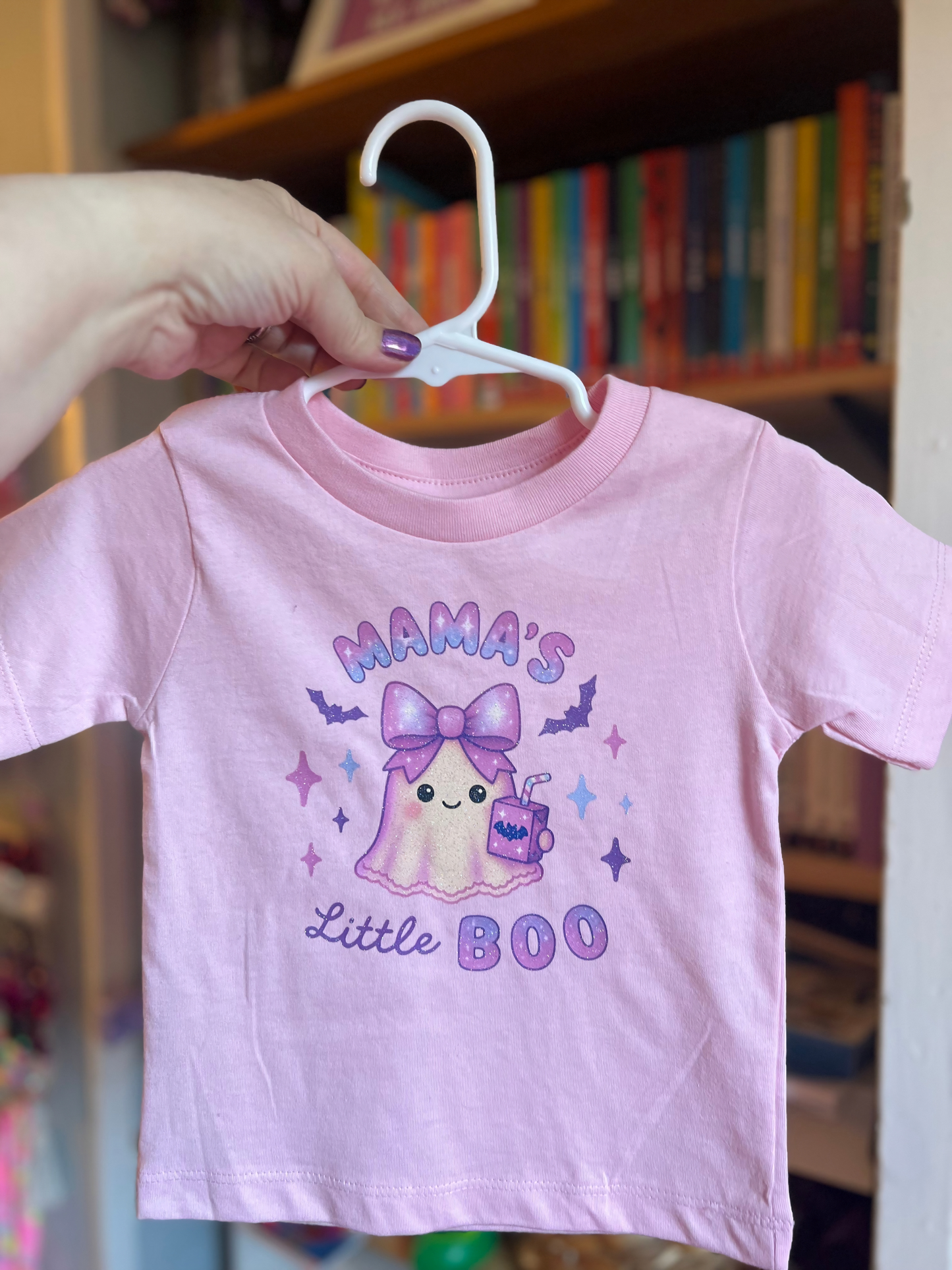 "Mama's Little Boo" Baby/Toddler Ghost Halloween T-Shirt