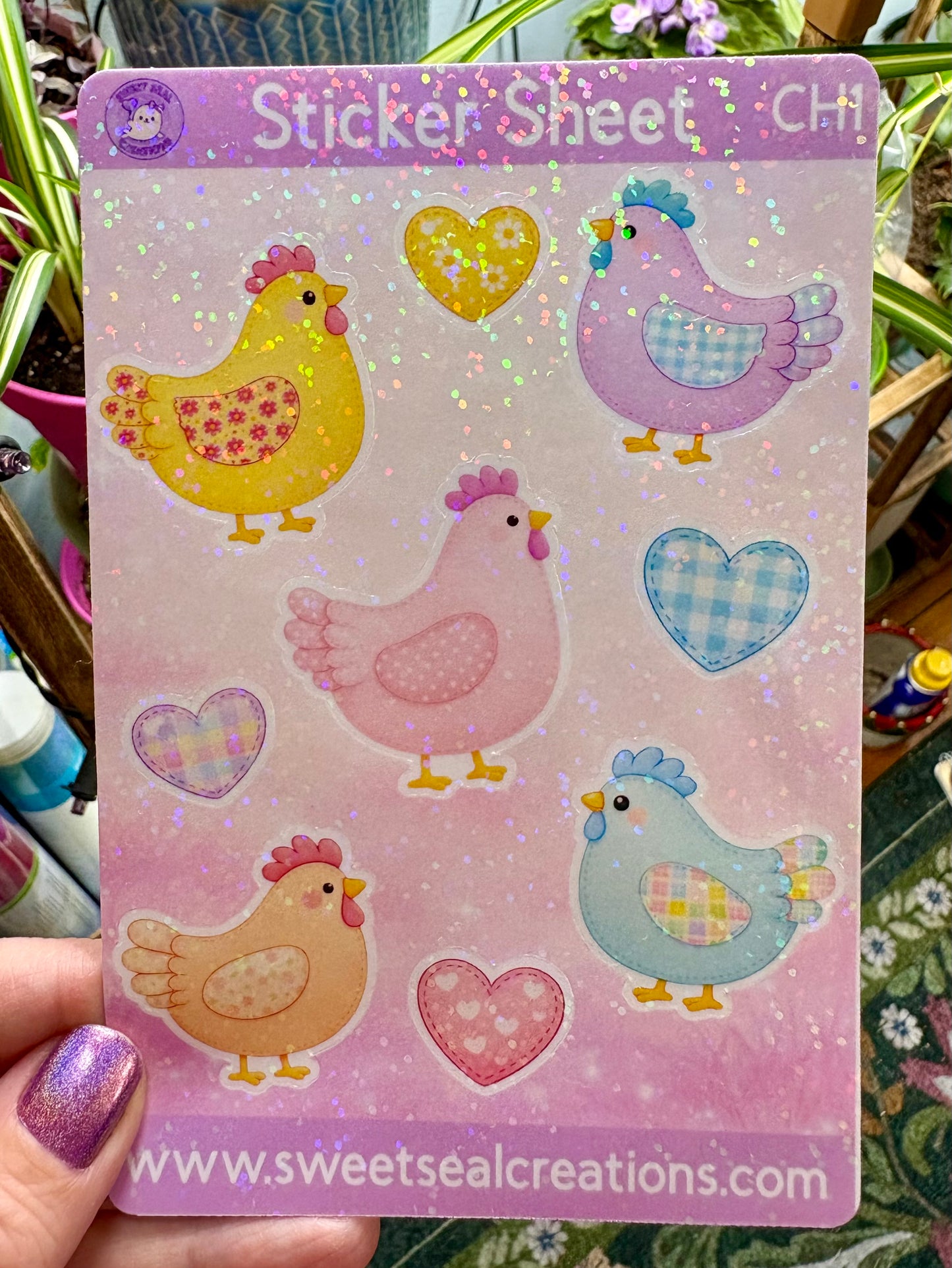 Chicken Sticker Sheets (Pack of 2)