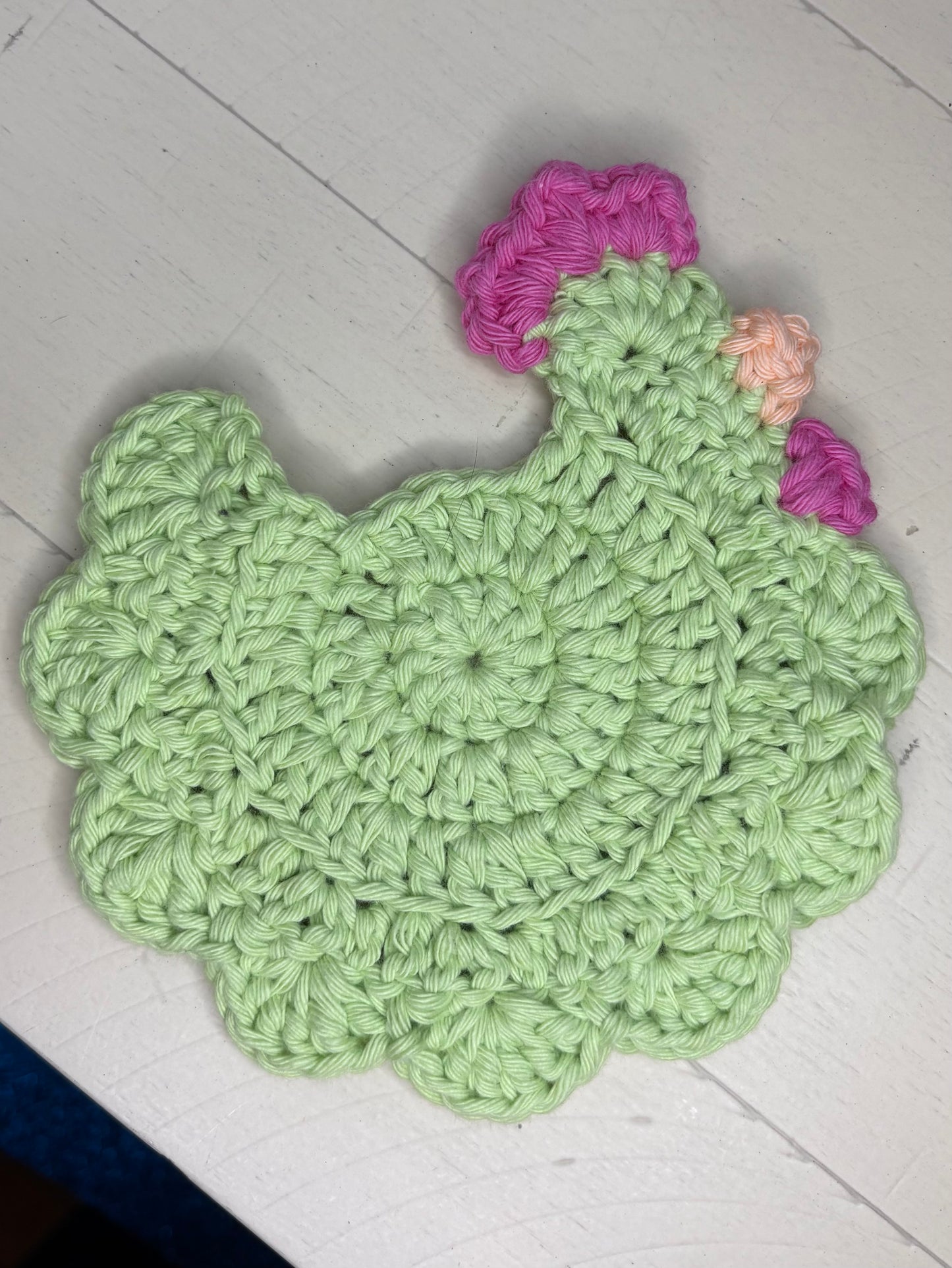 Crocheted Chicken Coasters