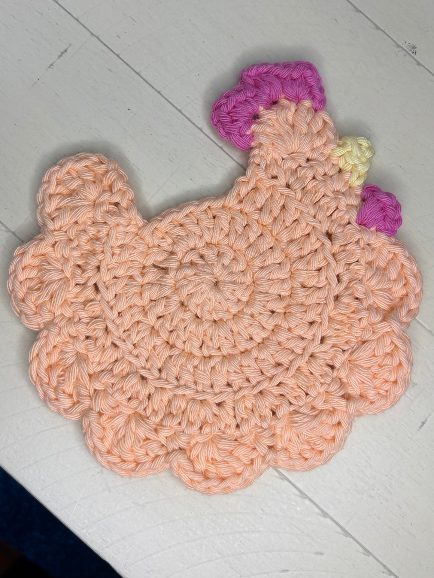 Crocheted Chicken Coasters