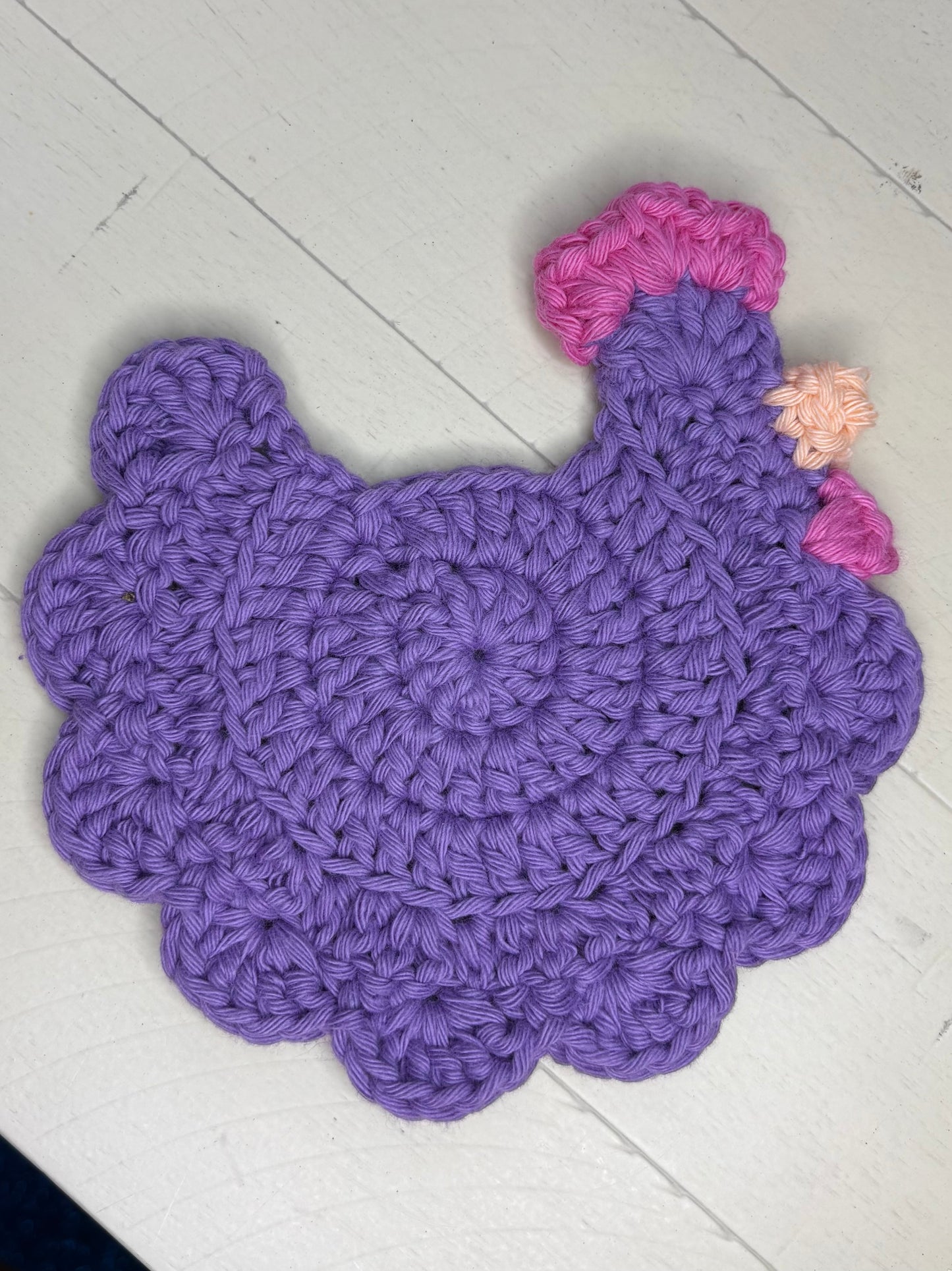 Crocheted Chicken Coasters