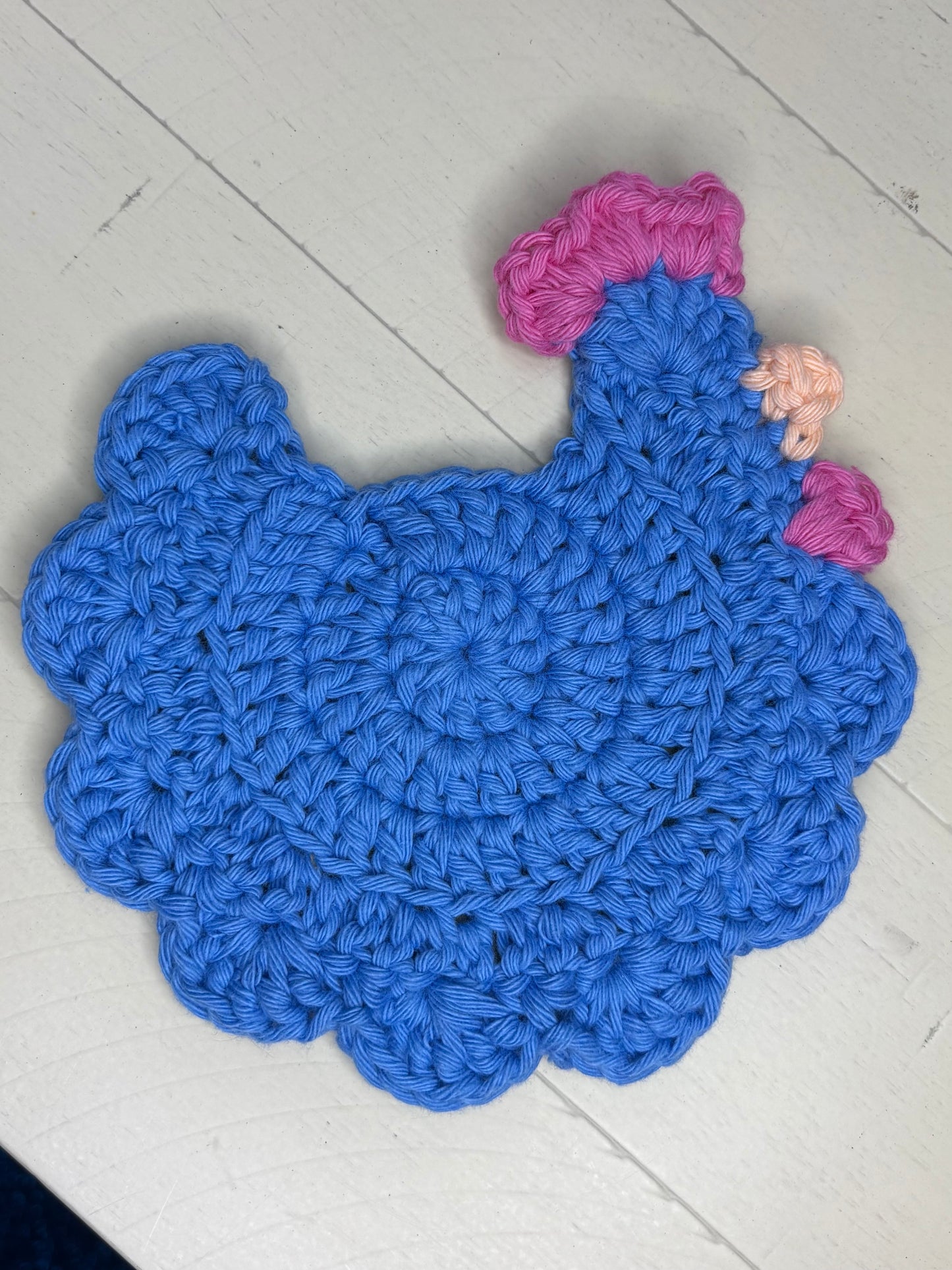 Crocheted Chicken Coasters