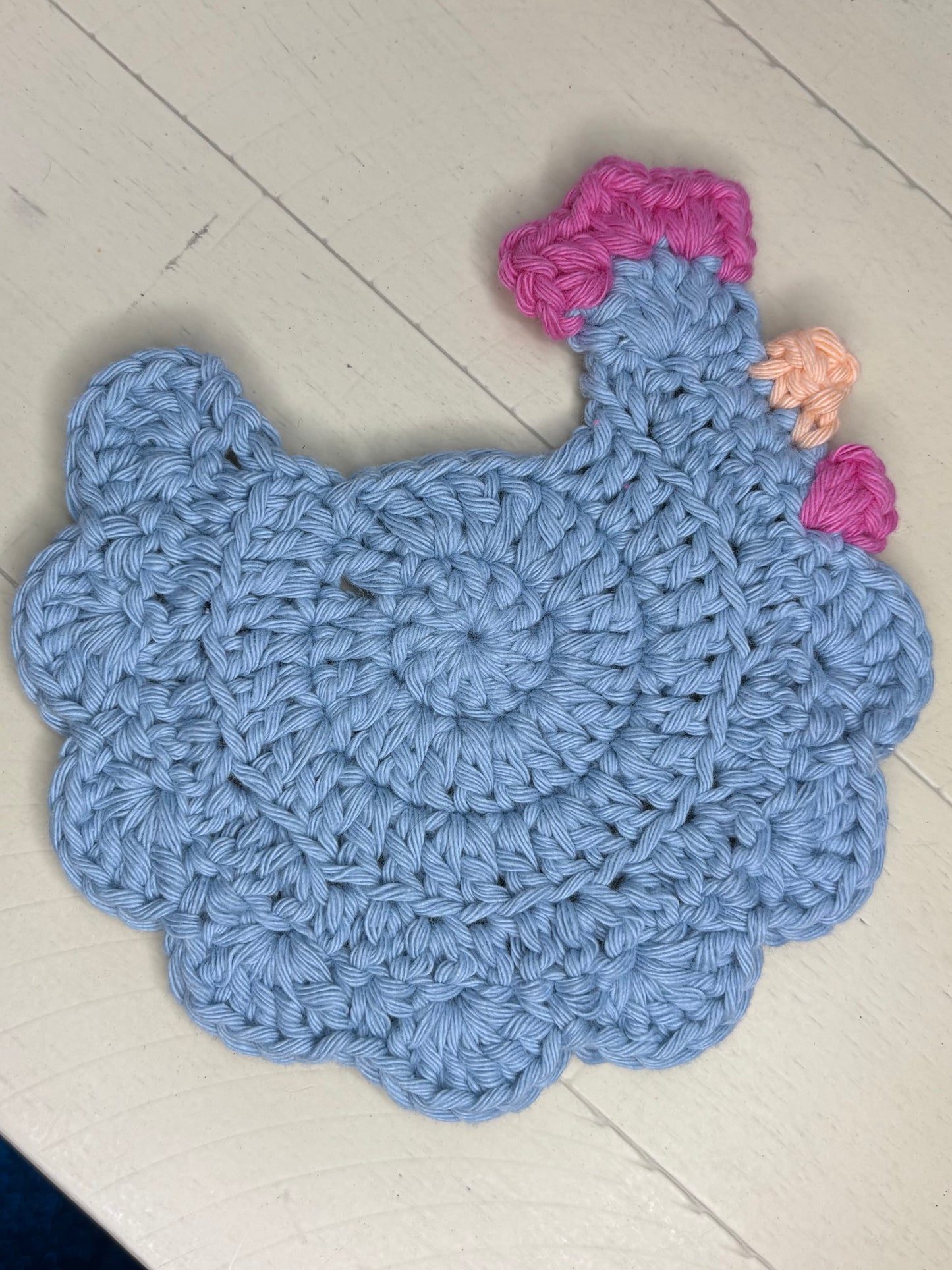 Crocheted Chicken Coasters