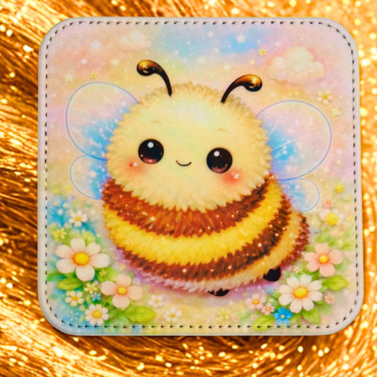 Fuzzy Bee Coaster