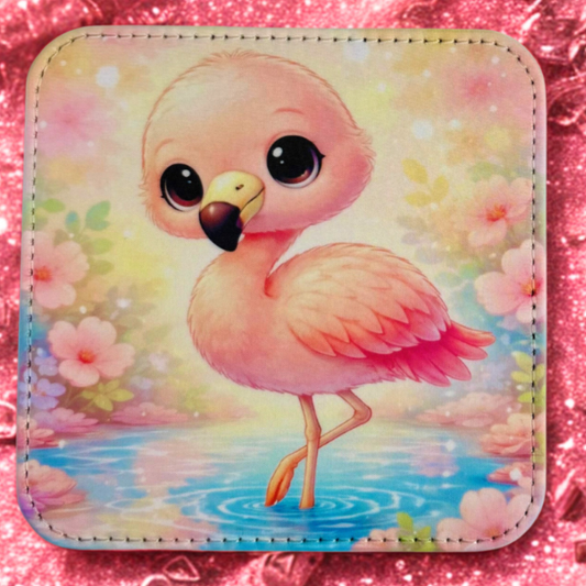 Pink Flamingo Coaster
