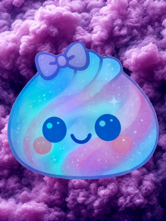 Little Dumpling Holographic Vinyl Sticker
