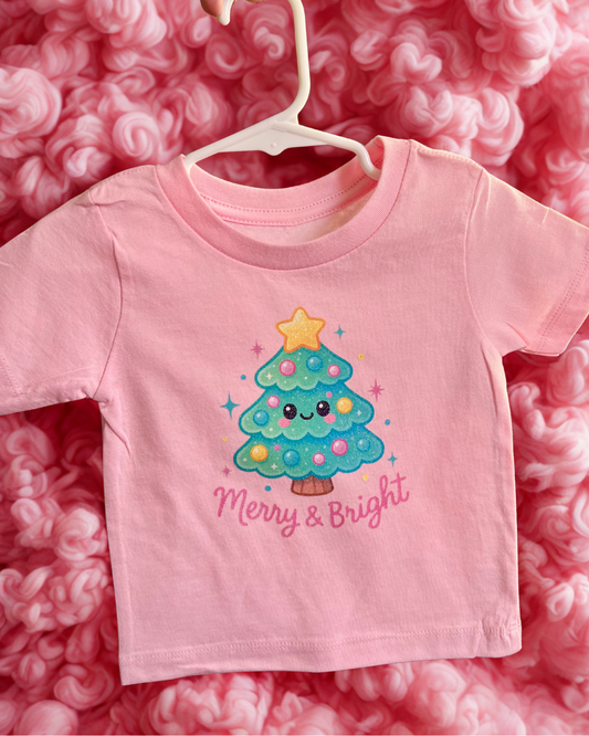 "Merry & Bright" Baby/Toddler T-Shirt